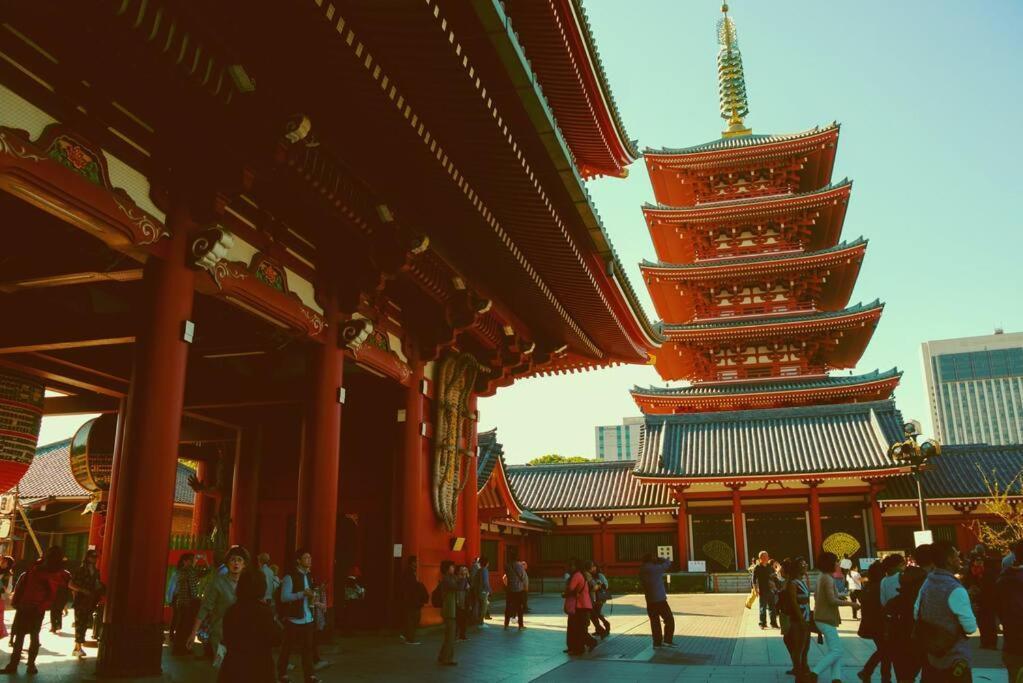 503 Oshiage Sta 3Mins Walk! Wi-Fi & Elevator 4Pax Apartment Tokyo Bagian luar foto