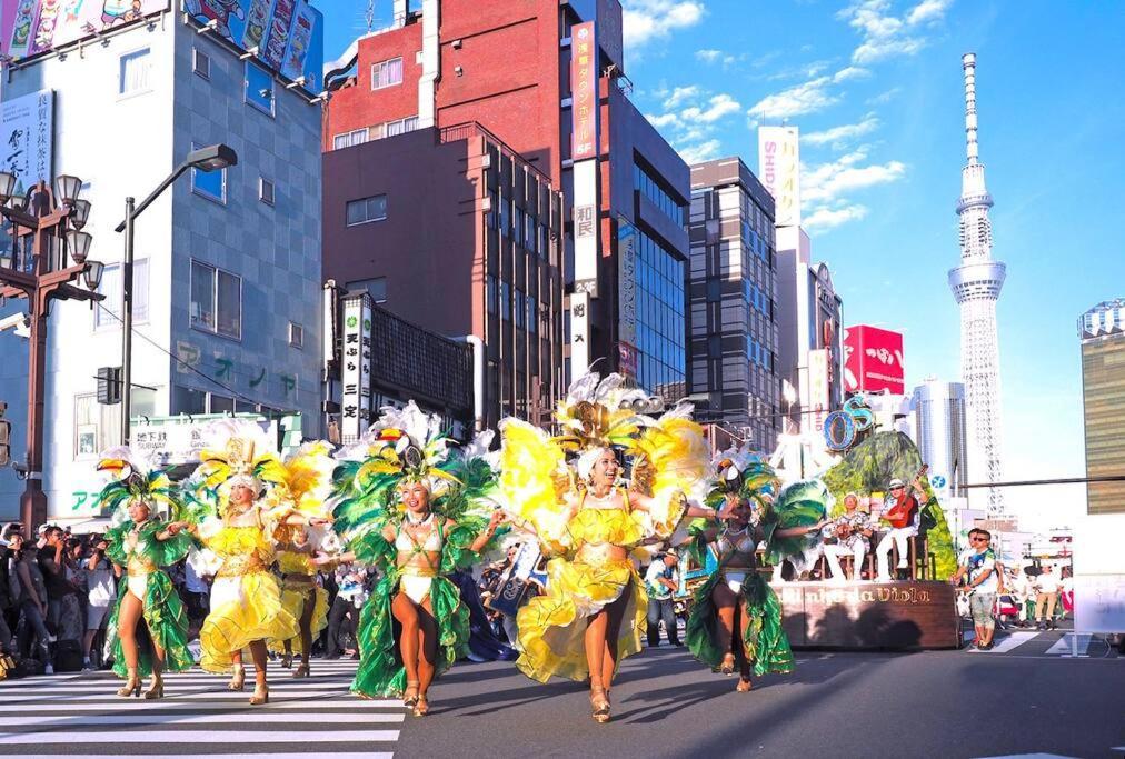 503 Oshiage Sta 3Mins Walk! Wi-Fi & Elevator 4Pax Apartment Tokyo Bagian luar foto