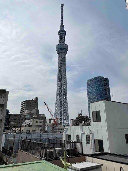 503 Oshiage Sta 3Mins Walk! Wi-Fi & Elevator 4Pax Apartment Tokyo Bagian luar foto